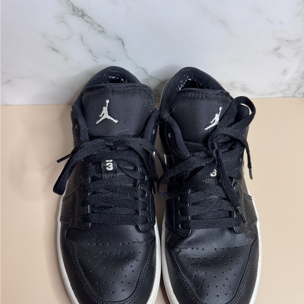 Authentic Air Jordan 1 Low Black White Women’s 7.5